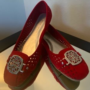 New Christian Siriano Red Flats